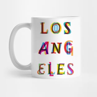 Los Angeles text Mug